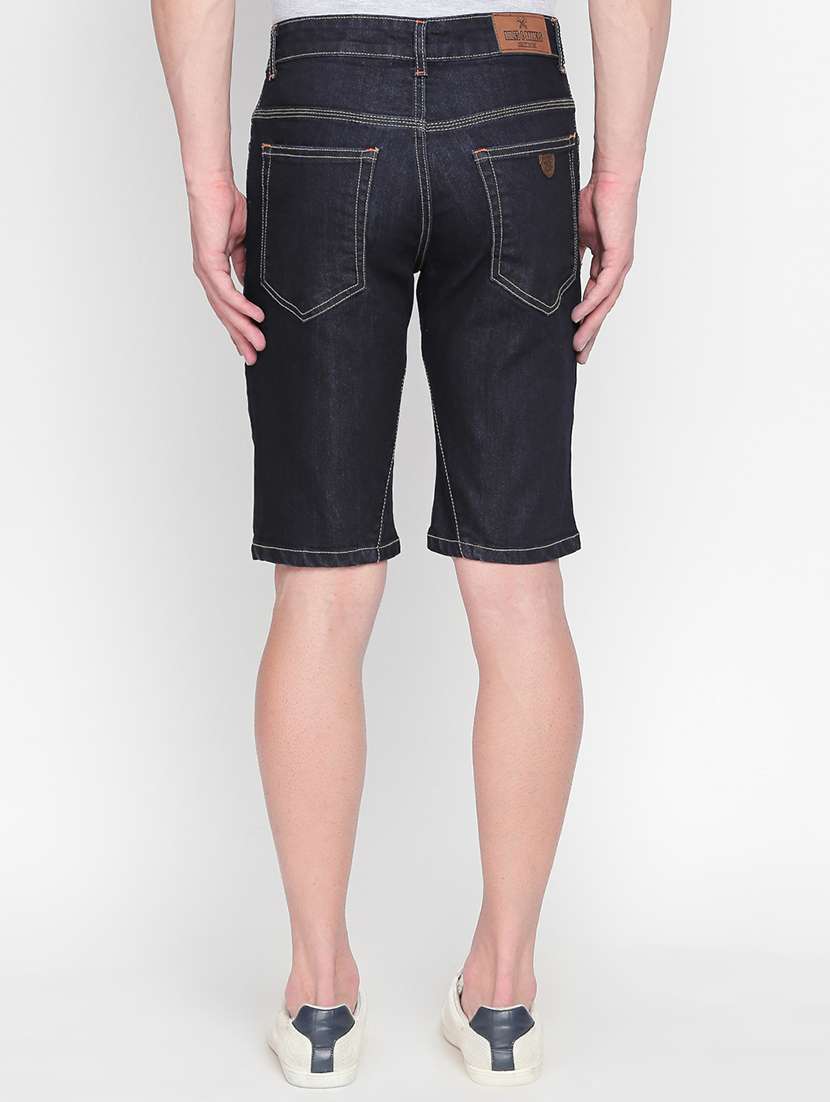 plain denim shorts