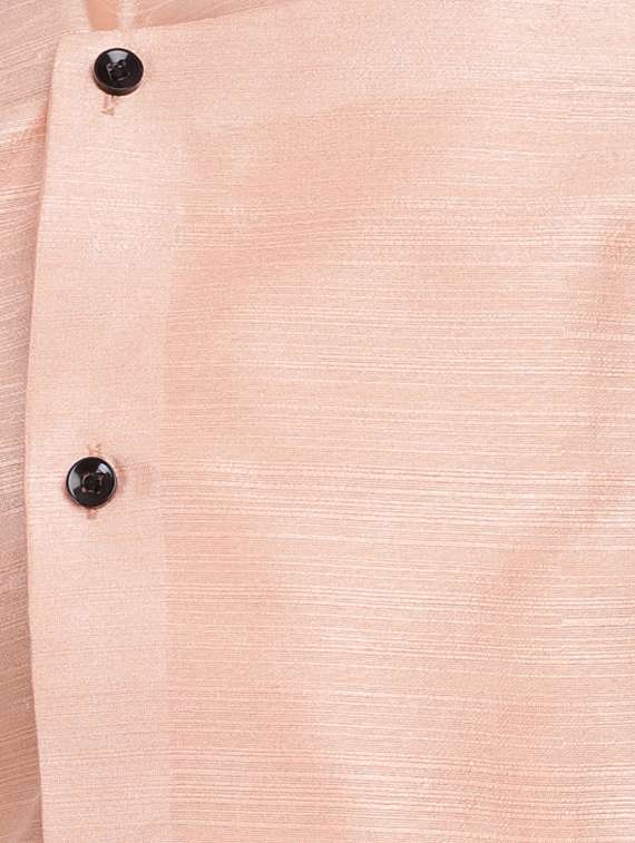 orange dupion long kurta - 16408978 -  Standard Image - 3