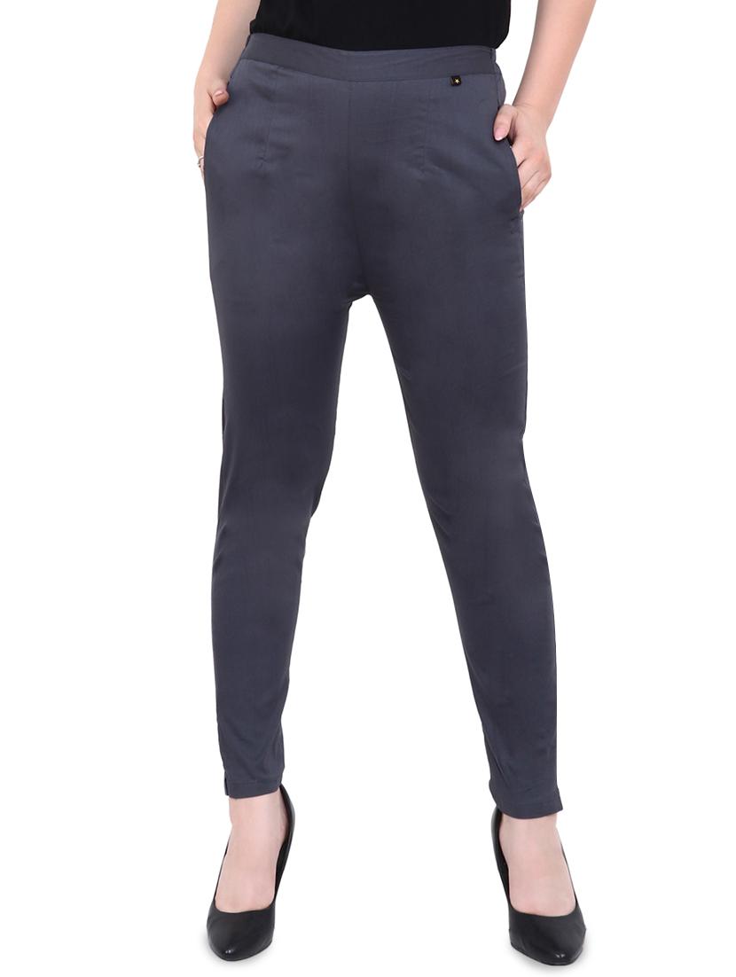 pocket detail flat front trousers - 16409337 - Zoom Image - 0