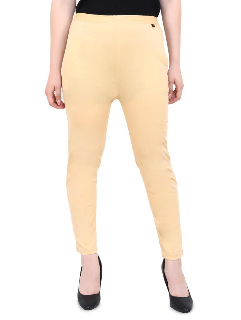 pocket detail flat front trousers - 16409340 -  Zoom Image - 0