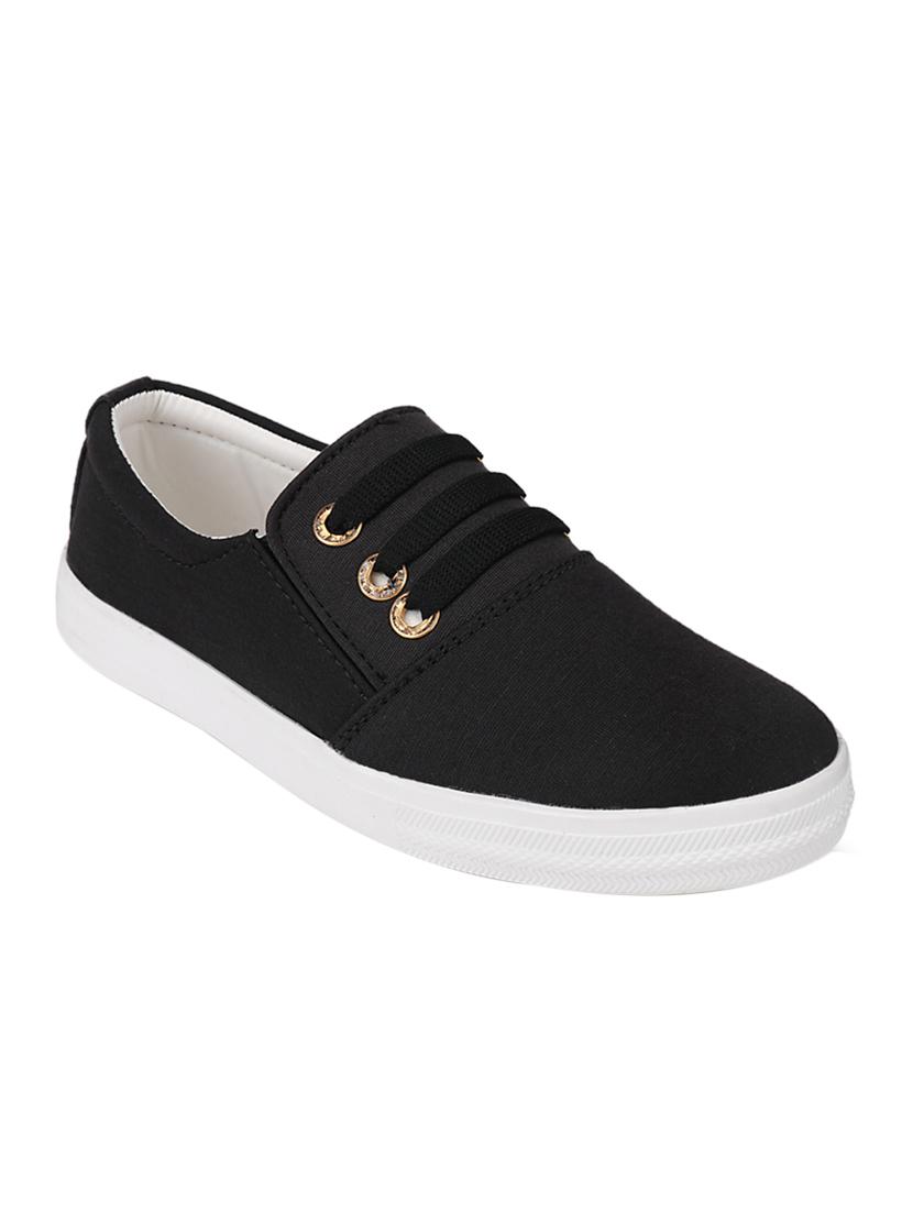 black slip on casual shoes - 16416464 - Zoom Image - 0