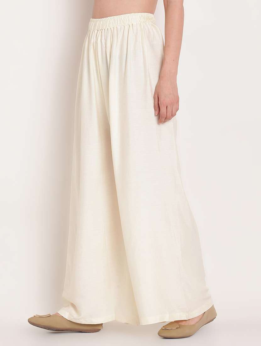 Women's High Rise Solid Palazzo 