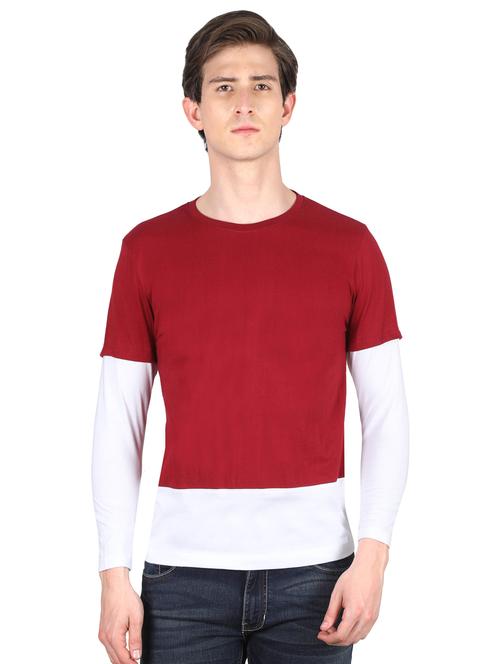 red cut & sew t-shirt - 16421374 -  Standard Image - 0