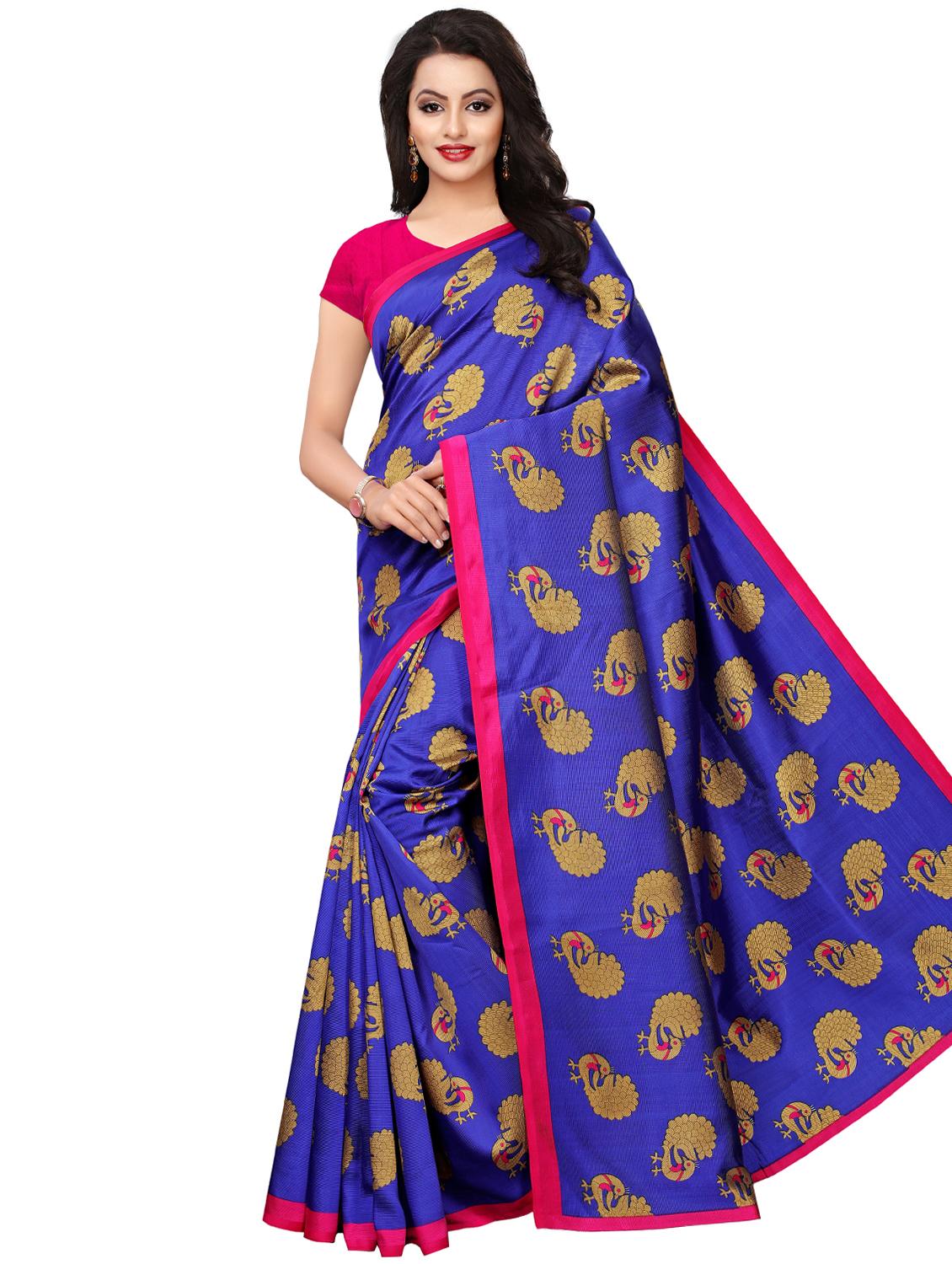 conversational  mysore silk saree with blouse - 16422144 -  Zoom Image - 0