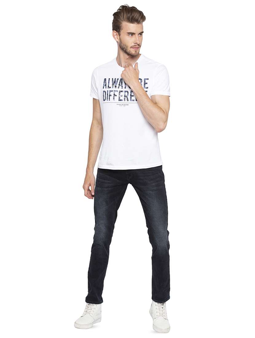 black light washed denim jeans - 16423925 -  Standard Image - 3