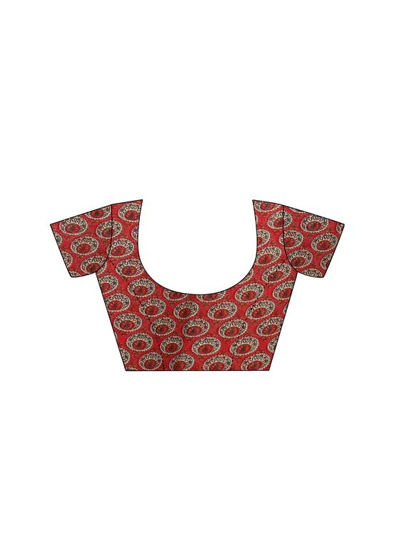 set of 2 multicolor printed saree combo with blouse - 16426087 - Standard Image - 3