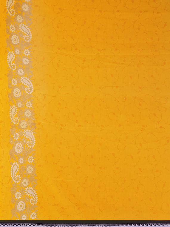floral printed half & half saree with blouse - 16426840 - Standard Image - 3
