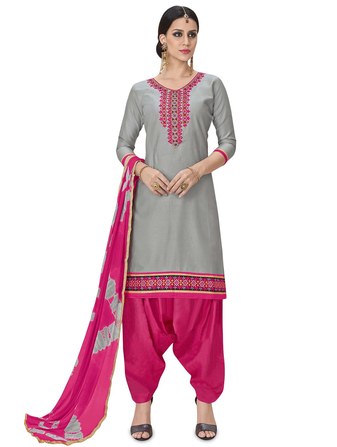 embroidered unstitched suit - 16428576 -  Zoom Image - 0