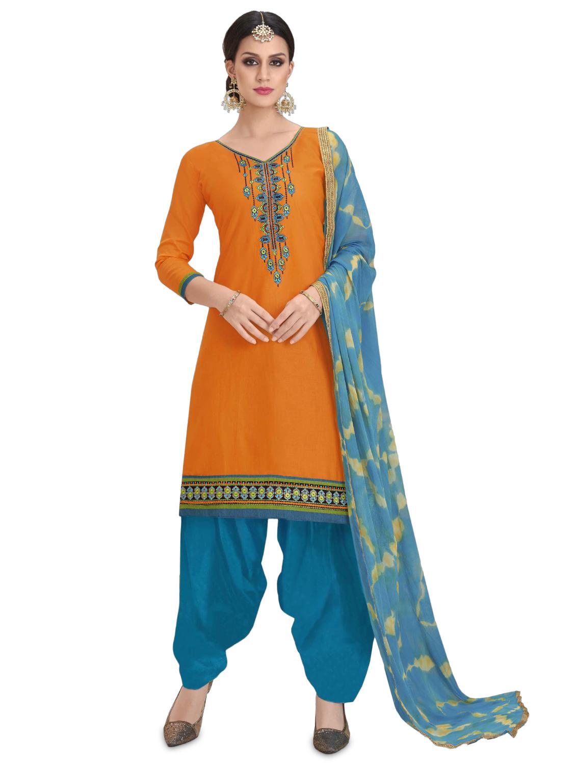 embroidered unstitched suit - 16428577 -  Zoom Image - 0