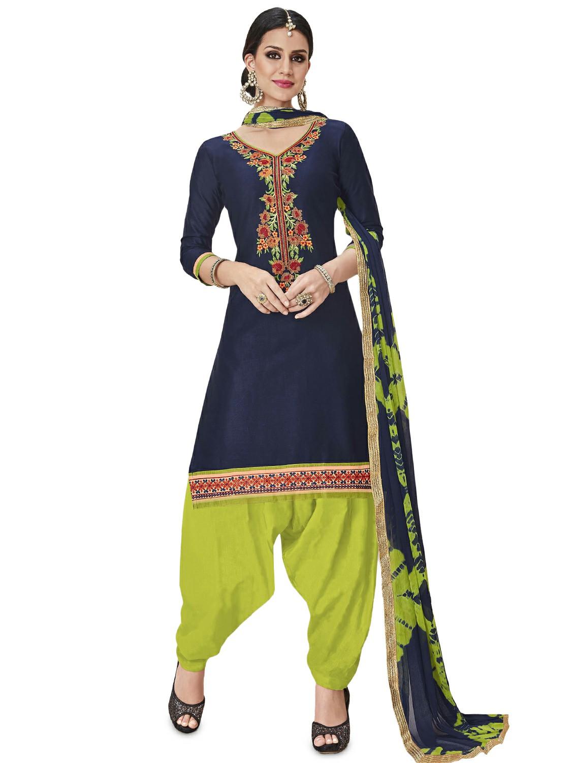 embroidered unstitched suit - 16428579 -  Zoom Image - 0