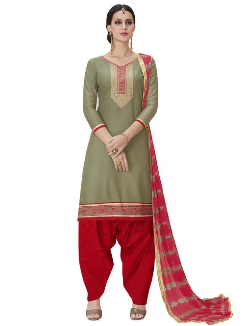 embroidered unstitched suit - 16428580 -  Standard Image - 0