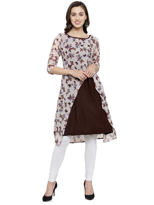 conversational layered kurta - 16430779 - Standard Image - 0