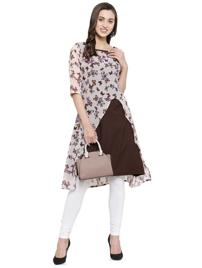 conversational layered kurta - 16430779 - Standard Image - 3