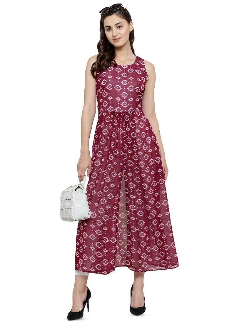 women's front slit kurta - 16430782 - Standard Image - 3