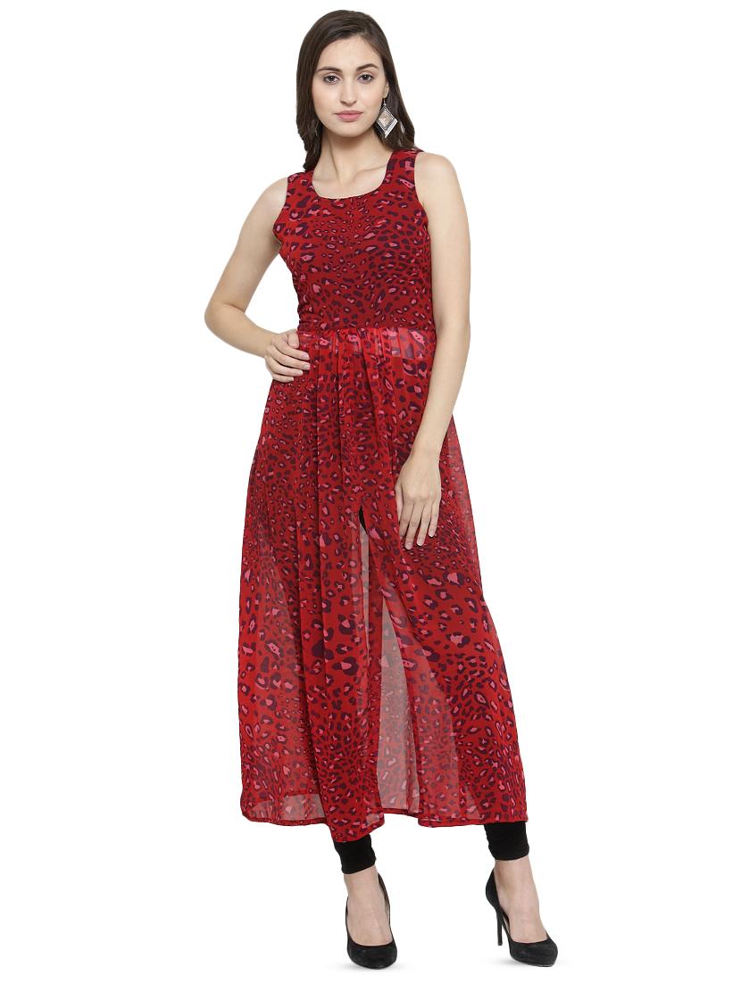 Buy Red Kurtis & Tunics for Women by Queenley Online | Ajio.com