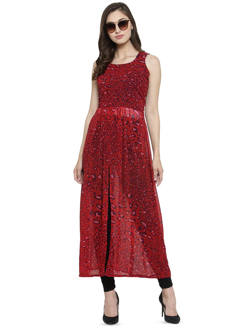 women's front slit kurta - 16430783 - Standard Image - 3