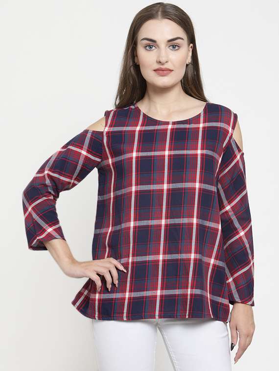 women's straight round neck top - 16431733 - Zoom Image - 0