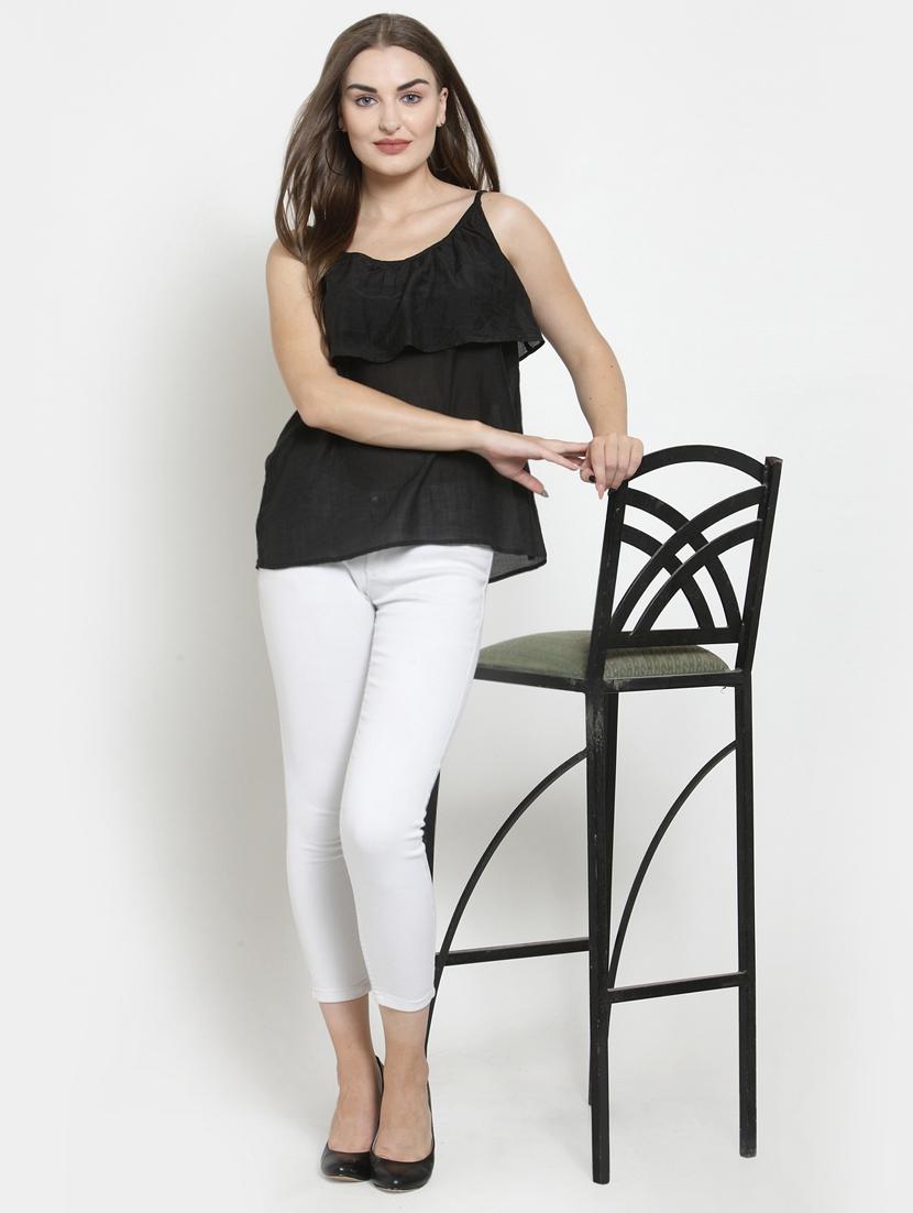women's layered shoulder strap top - 16431735 - Standard Image - 3