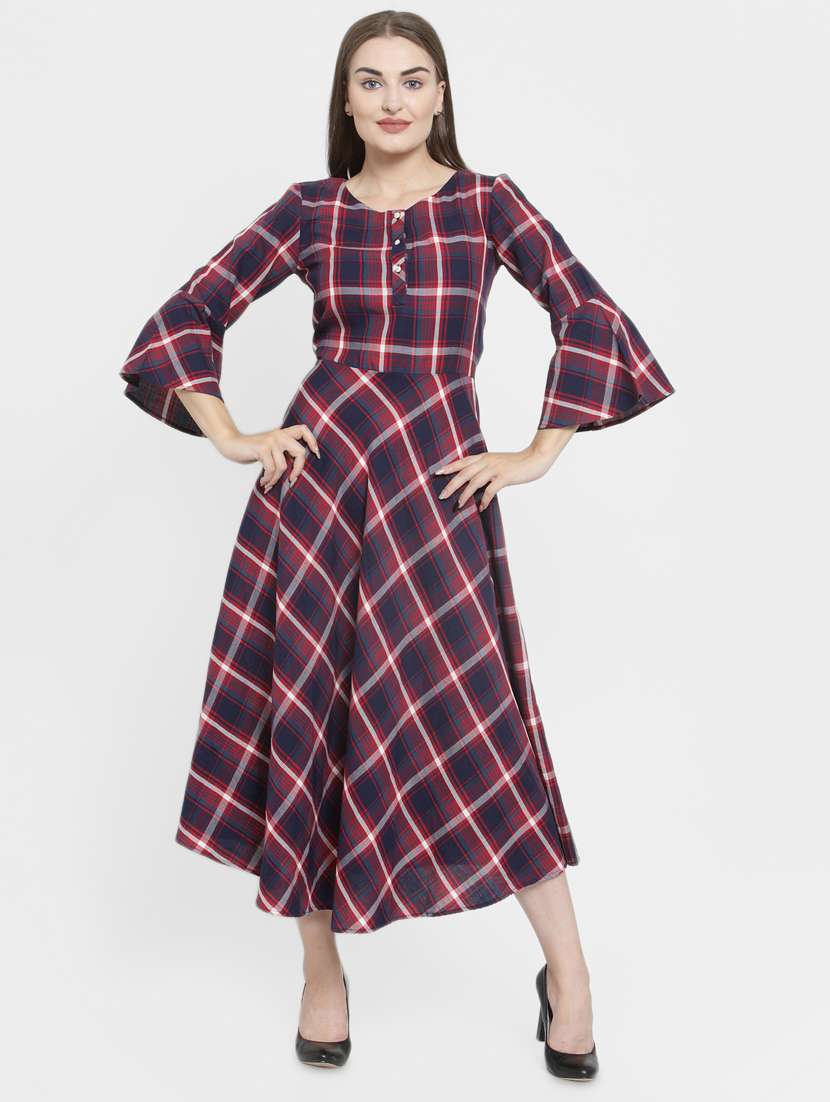 women's fit & flare polka dots dress - 16431841 -  Zoom Image - 0