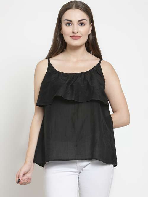 women's layered shoulder strap top - 16431925 -  Standard Image - 0
