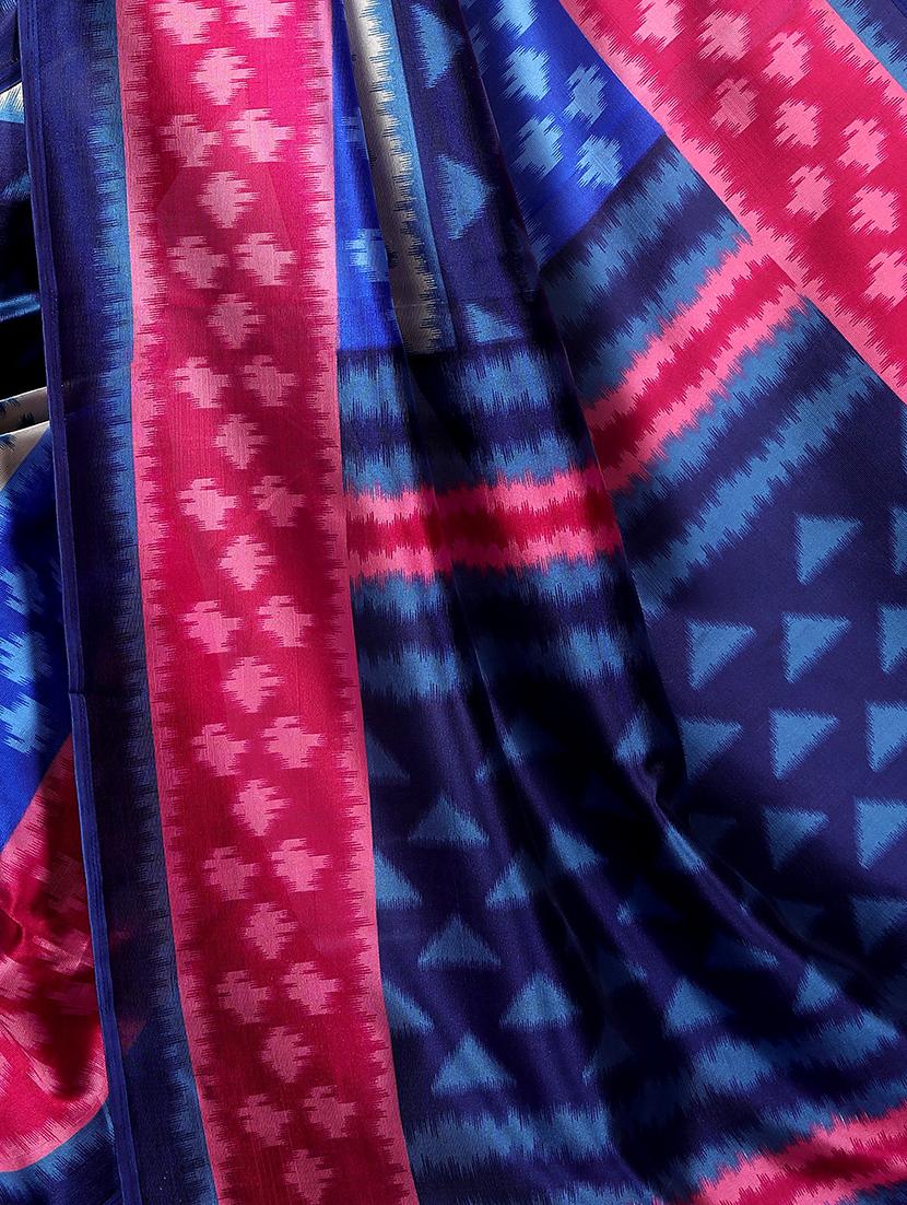 ikat printed saree - 16434650 - Standard Image - 3