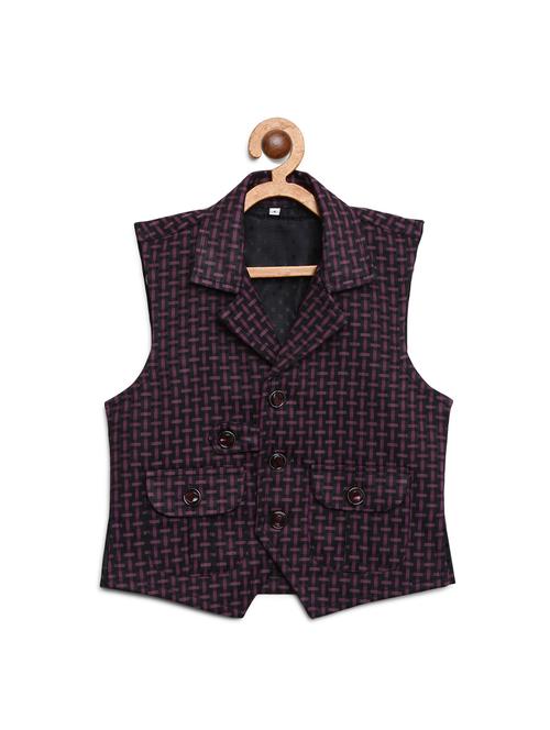purple cotton waistcoat - 16435459 - Standard Image - 0