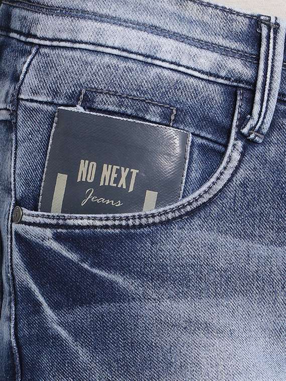 Blue Light Washed Denim Jeans 