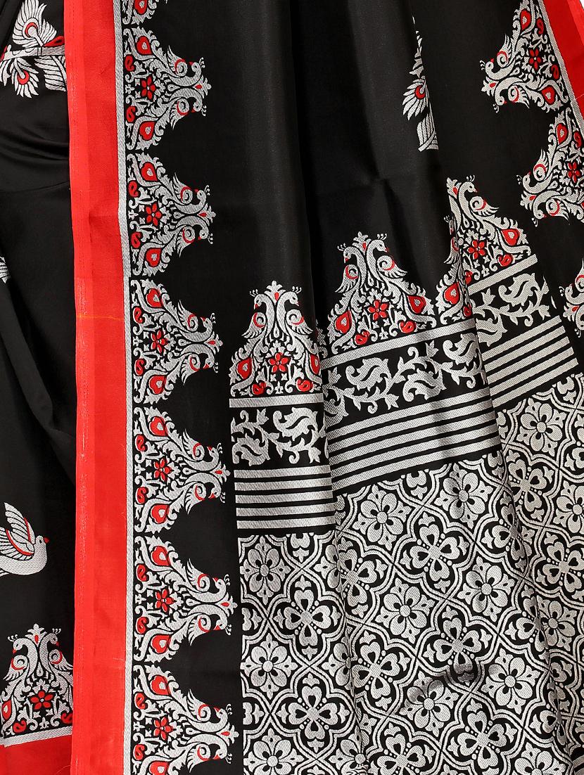conversational printed bhagalpuri saree with blouse - 16436662 - Standard Image - 3