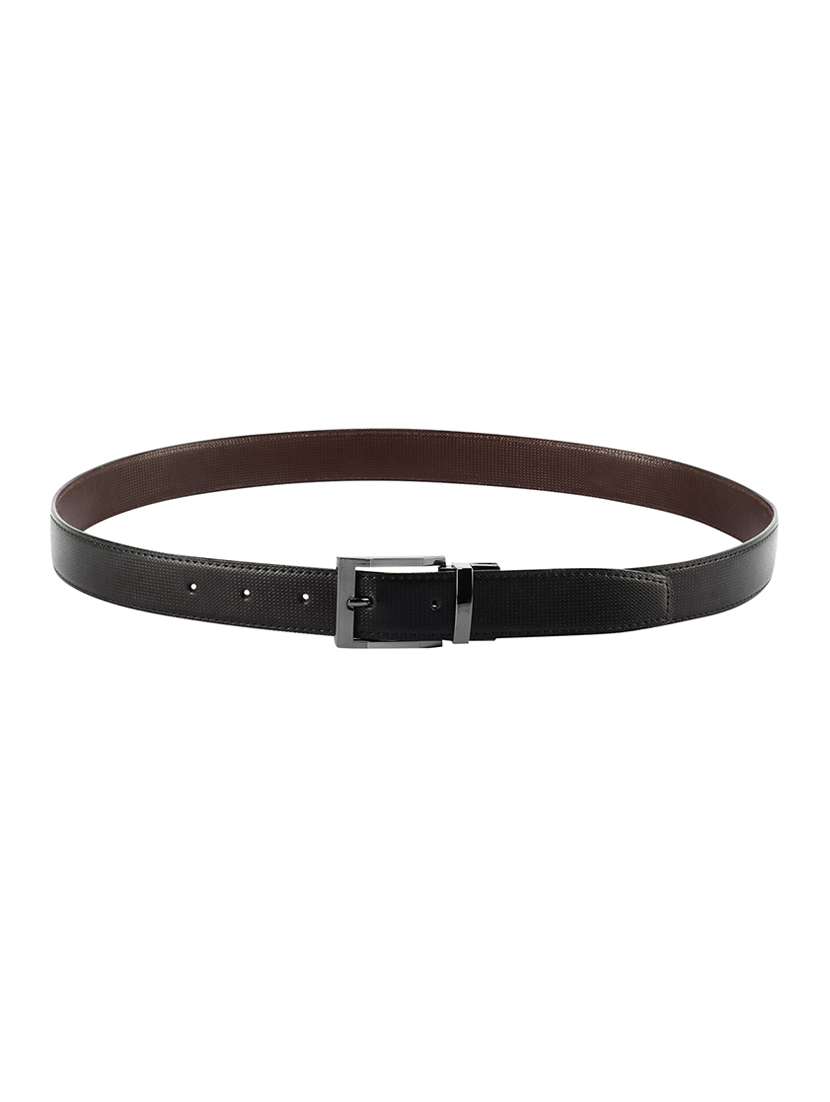 black leatherette belt