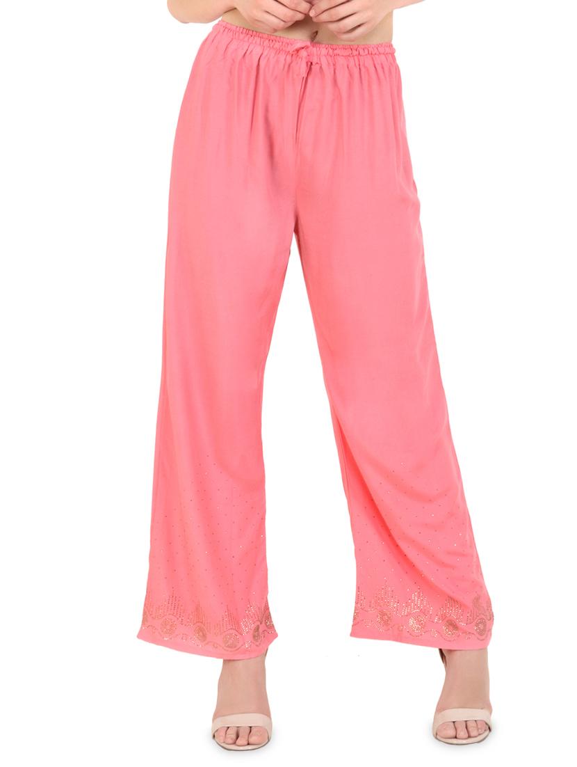 embellished flared palazzo - 16440739 -  Zoom Image - 0