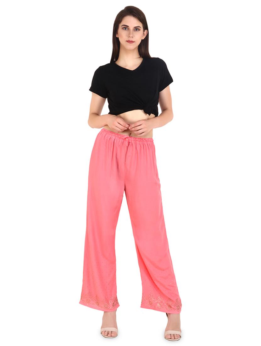 embellished flared palazzo - 16440739 - Standard Image - 3