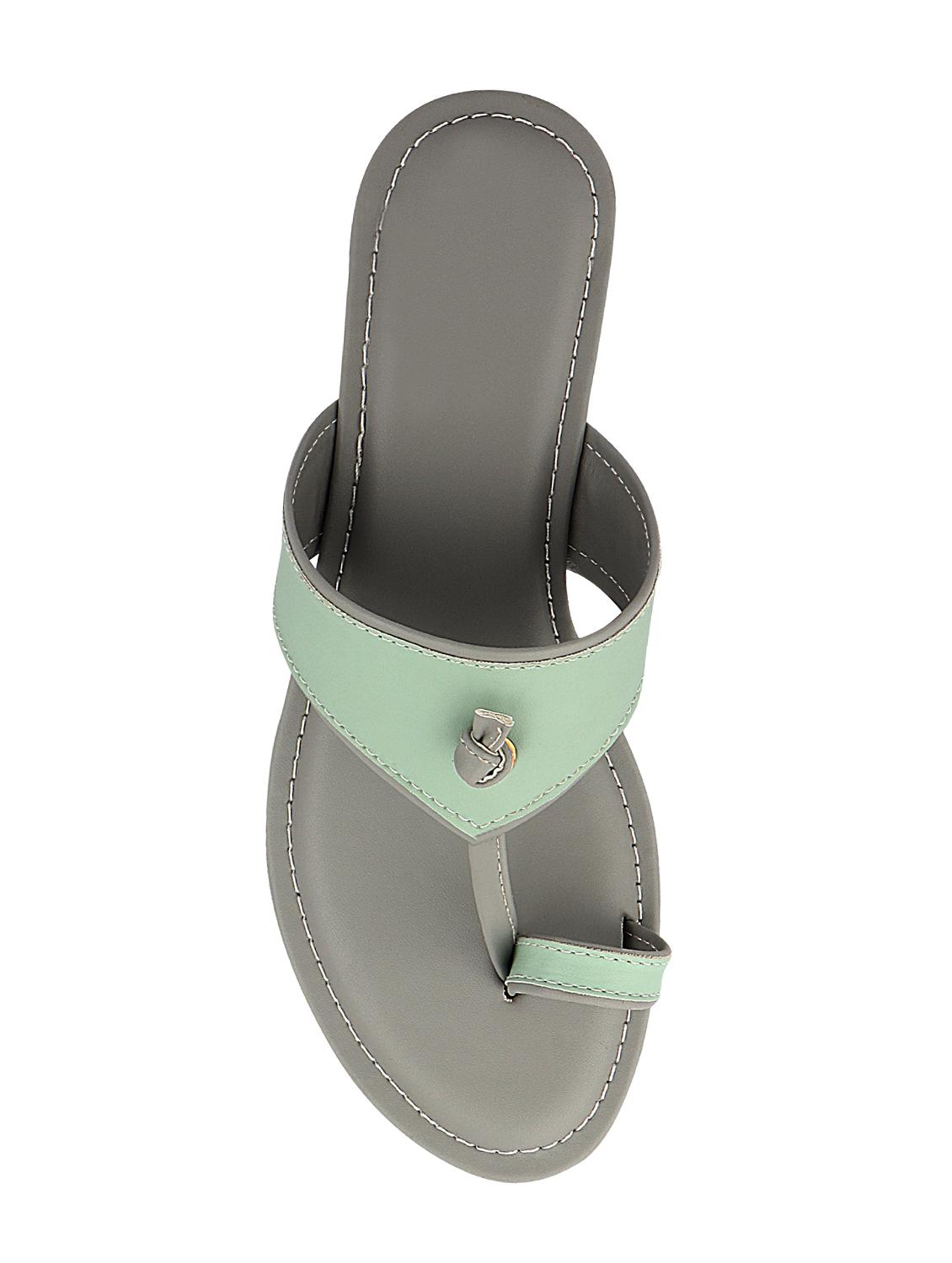 green one toe sandals - 16441549 - Standard Image - 3