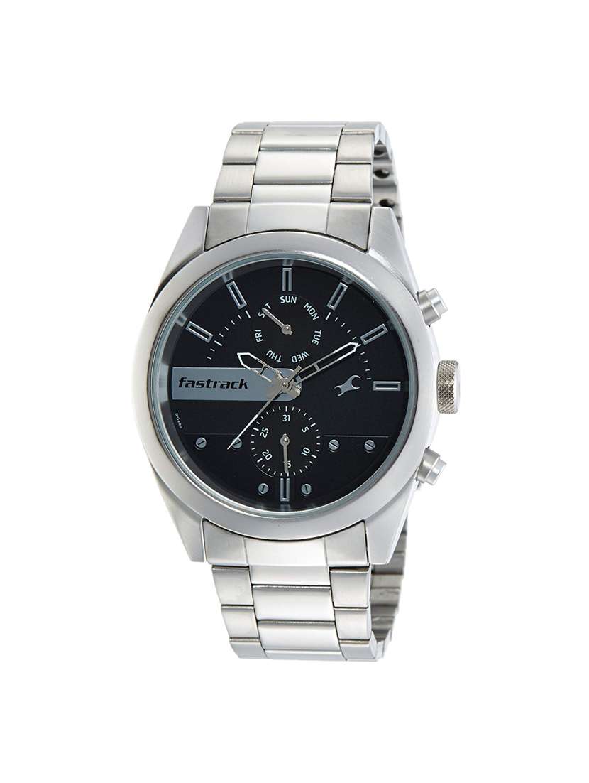 Buy online Fastrack Analog Black Dial Men's Watch-3165sm01 from