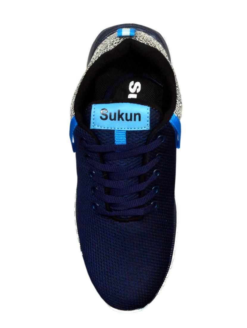 sukun blue mesh lace up sport shoes - 16445080 - Standard Image - 3