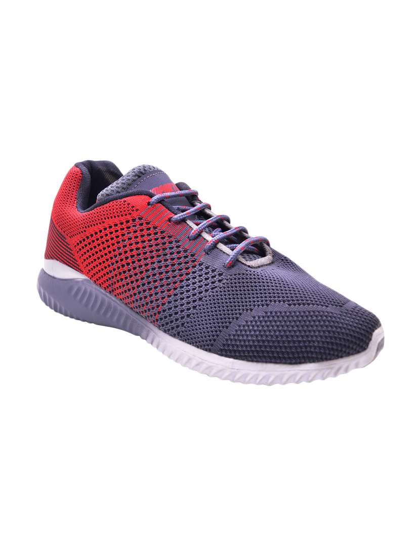 Buy online Ajanta Purple Fabric Sport Shoes from Footwear for Men