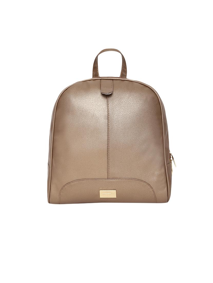gold leatherette (pu) regular backpack - 16447139 - Zoom Image - 0