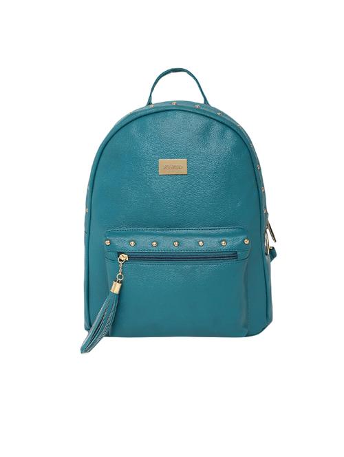 green leatherette (pu) regular backpack - 16447146 -  Standard Image - 0