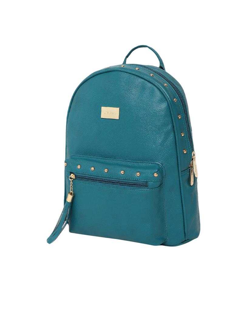 green leatherette (pu) regular backpack - 16447146 - Standard Image - 3