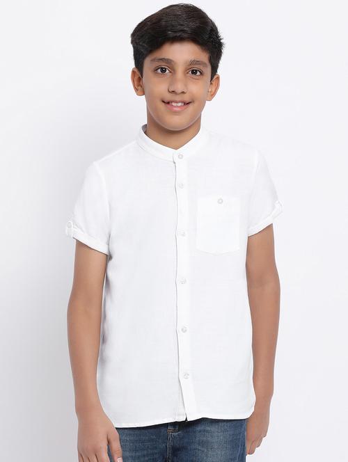 turn-up sleeved pocket patched shirt - 16448943 - Standard Image - 0