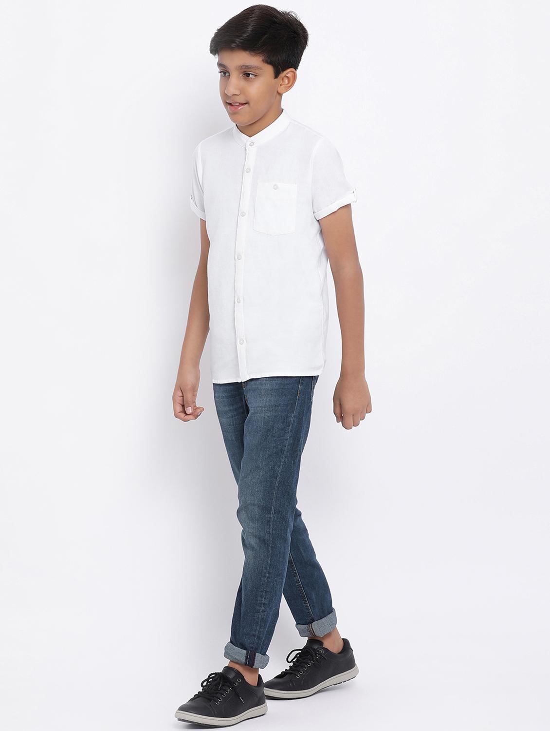 turn-up sleeved pocket patched shirt - 16448943 - Standard Image - 3