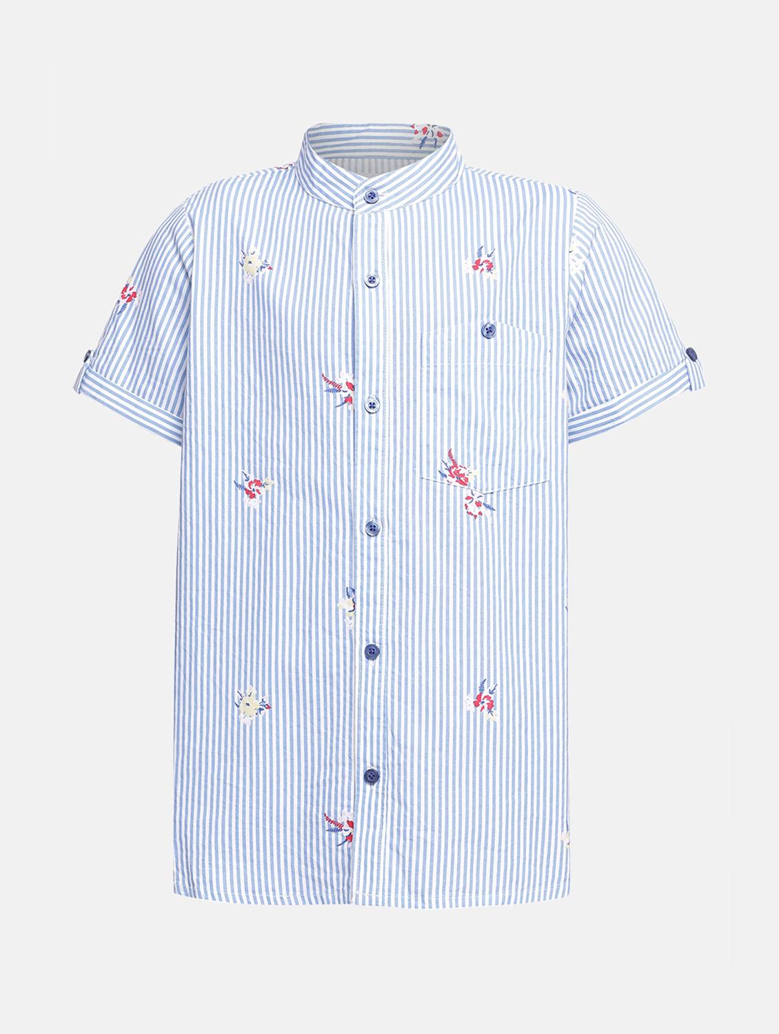 pocket patch striped shirt - 16448944 - Zoom Image - 0