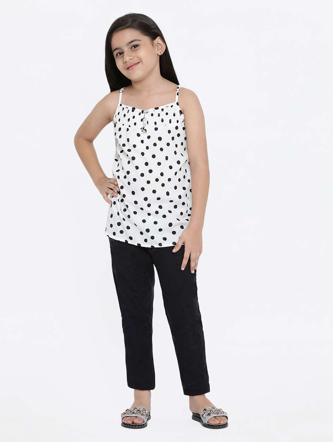 girls shoulder strap top - 16448960 -  Standard Image - 3