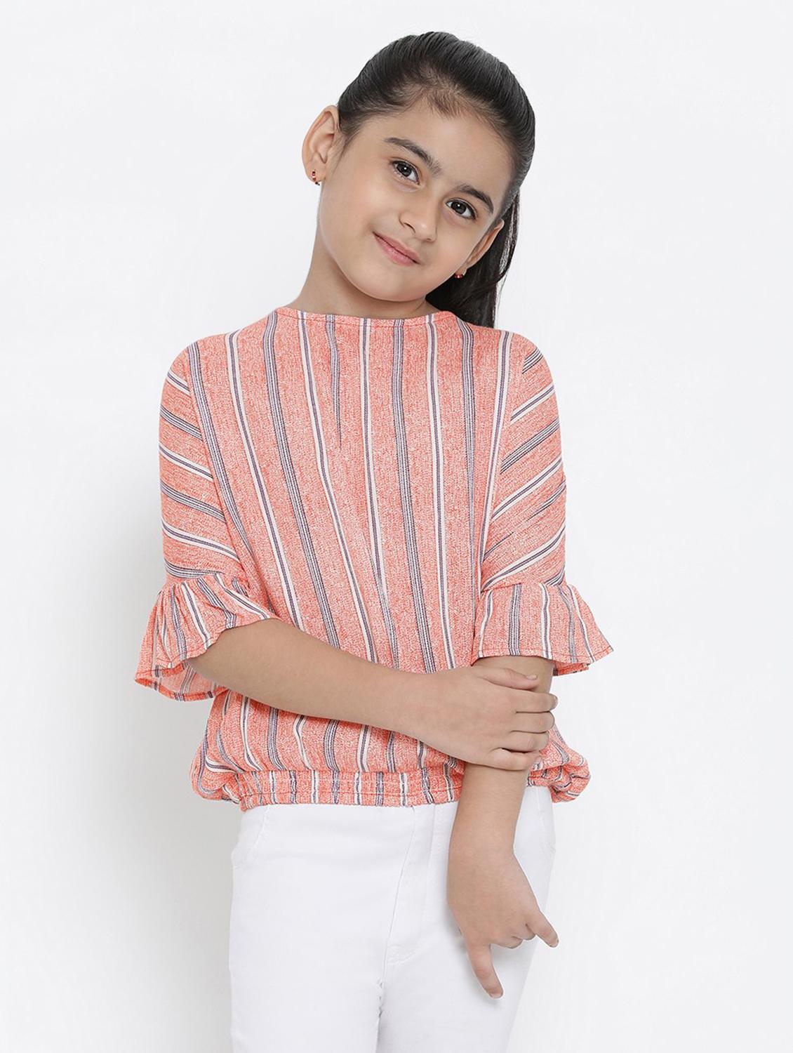 key hole back bell sleeved top - 16448962 -  Zoom Image - 0