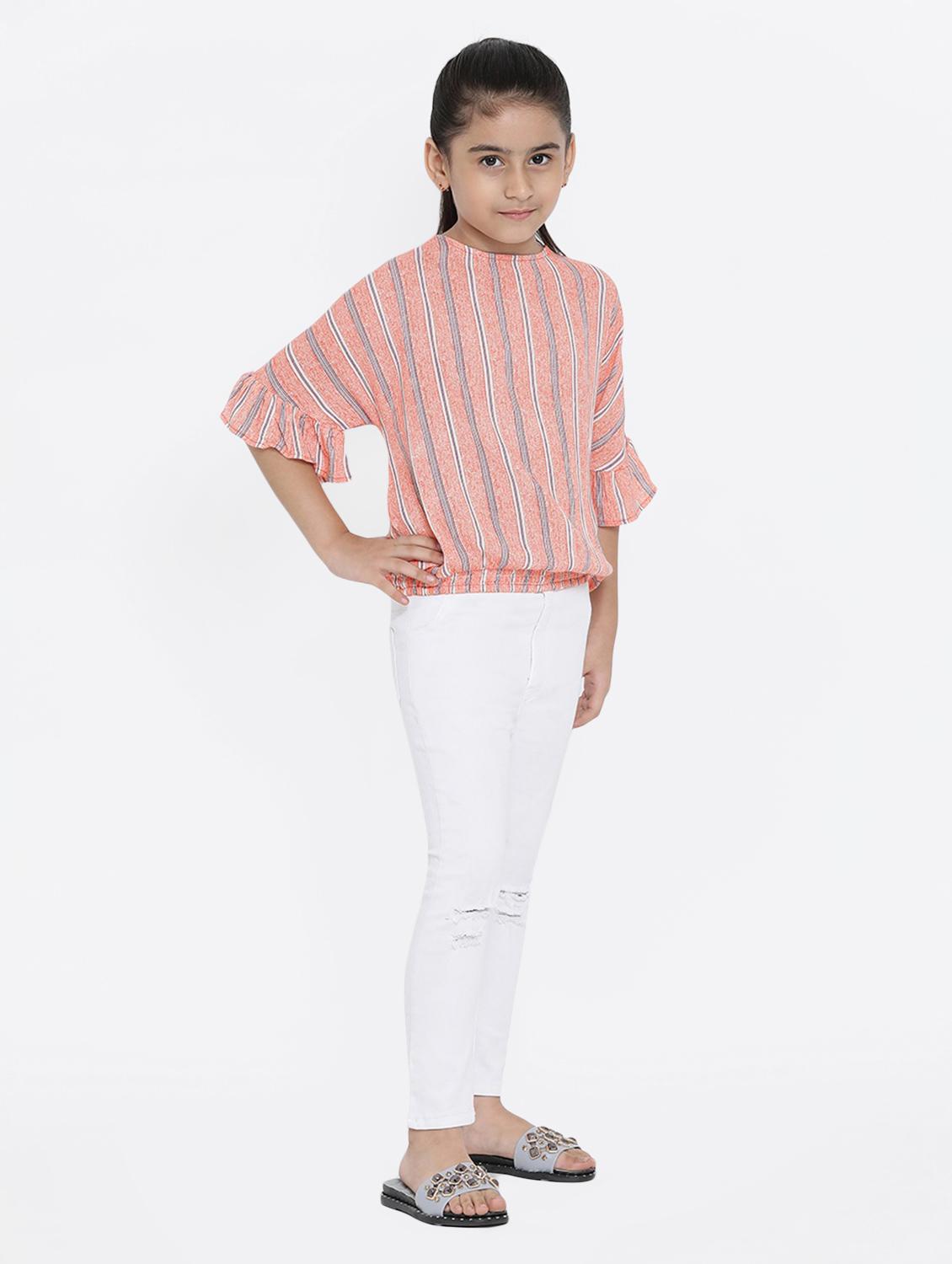 key hole back bell sleeved top - 16448962 - Standard Image - 3