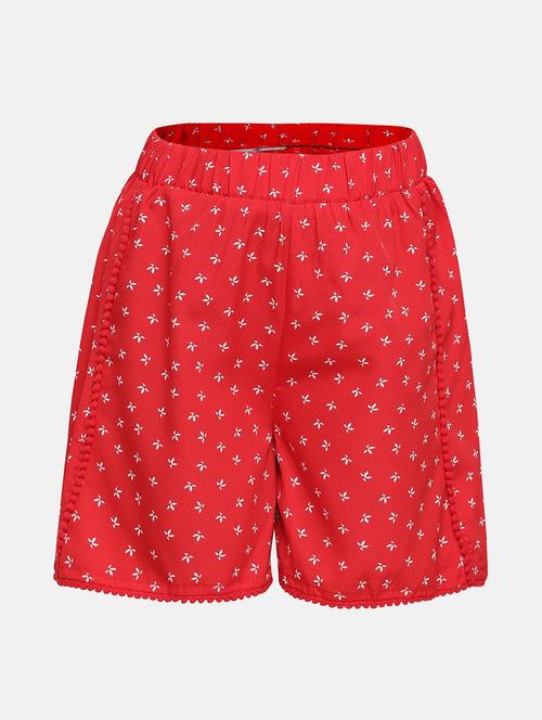 red polyester shorts - 16448965 - Standard Image - 0