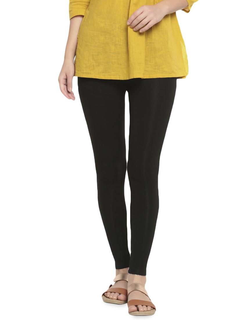 black solid churidar - 16449115 -  Zoom Image - 0