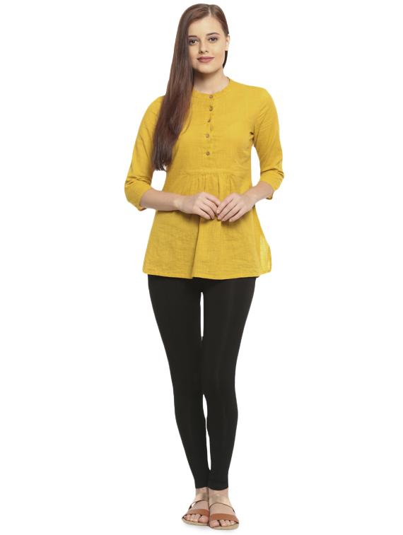 black solid churidar - 16449115 - Standard Image - 3