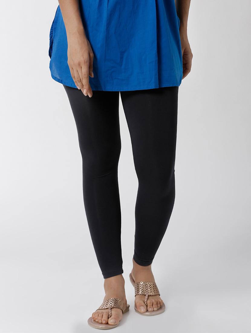 grey solid churidar - 16449117 -  Zoom Image - 0