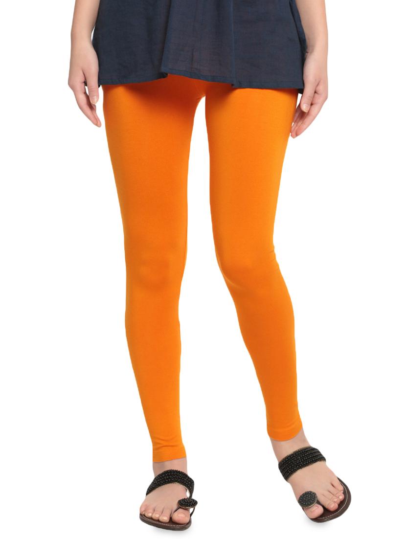 orange solid full length leggings - 16449119 - Zoom Image - 0