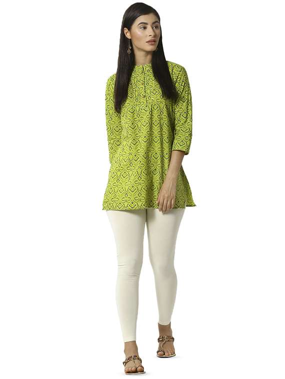 white solid full length leggings - 16449121 - Standard Image - 3